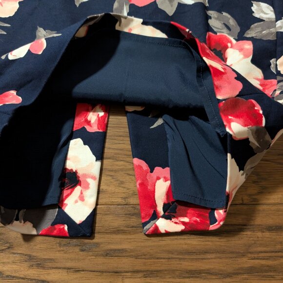 RW&CO pencil skirt navy red floral size 0 - Picture 13 of 15